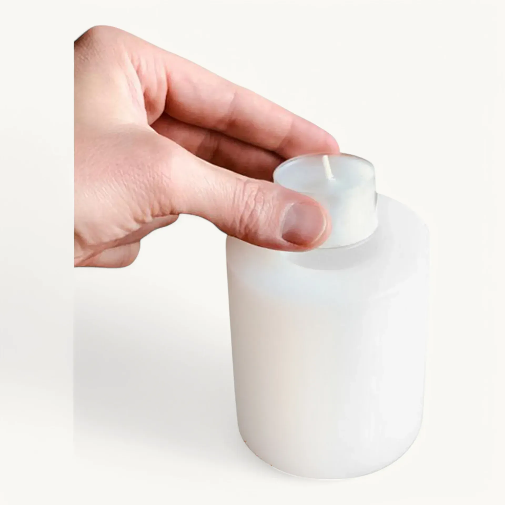 2er-Set Dauerkerze Cornelius (Höhe 9 cm, Ø 8 cm), hitzebeständig bis 90°